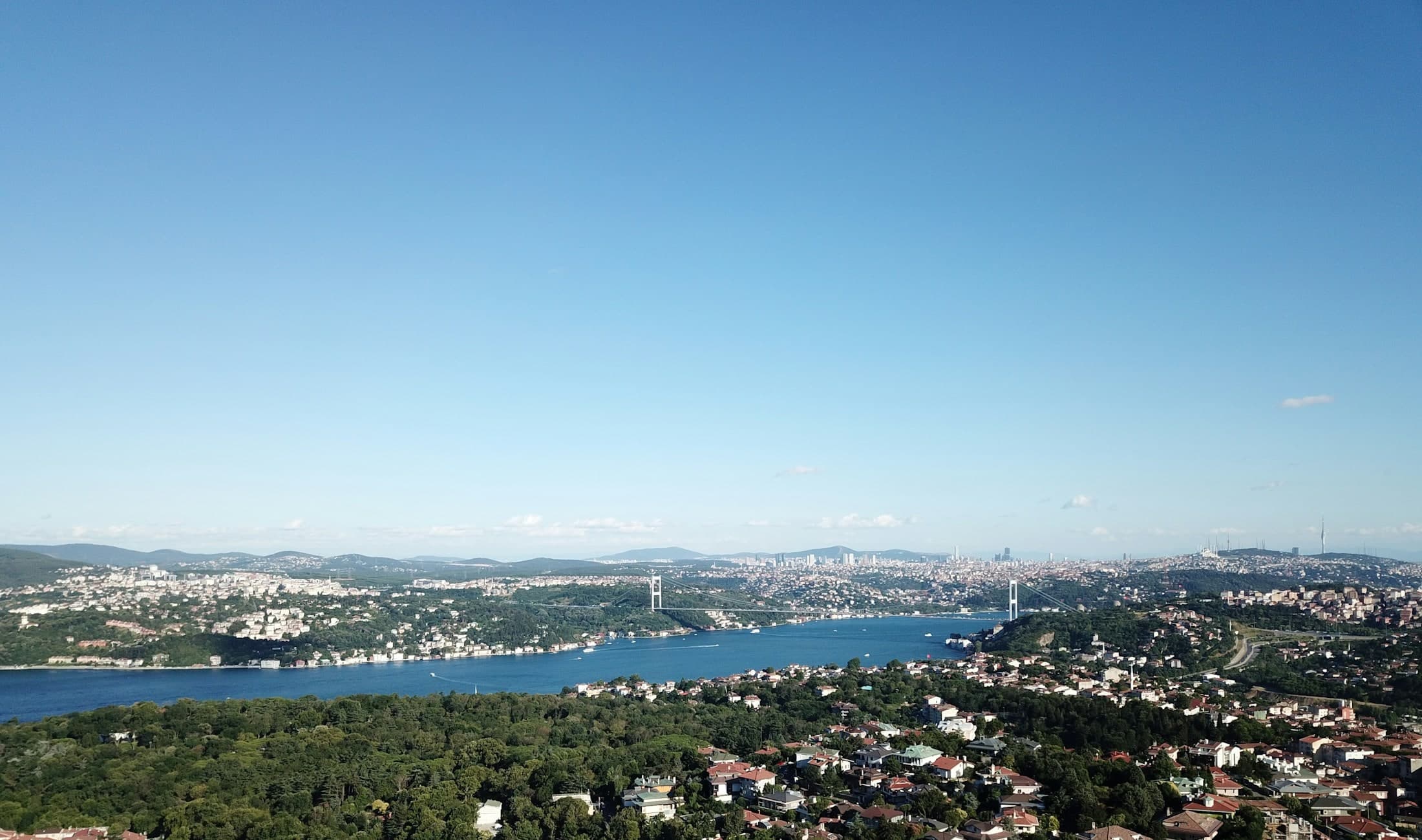 Bridge across the Bosphorus in Istanbul